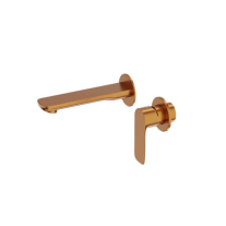 SCALA, BRUSHED COPPER, BATERIE LAVOAR INCASTRATA, CU 2 TRECERI, SEPARATE, PIPA L=17,7CM + CORP INCASTRAT, 41260